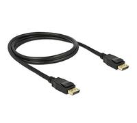 DeLock Cable Displayport DP -> DP ST/1.00m Negro 4K