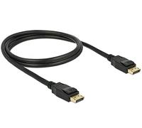 DeLock Cable Displayport DP -> DP ST/1.00m Negro 4K