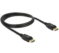 DeLock Cable Displayport DP -> DP ST/1.00m Negro 4K