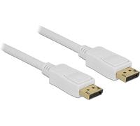 DELOCK Cable DP 1.2 -> DP St/St 10 m Blanco 4K 60 Hz