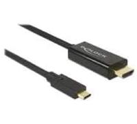 DeLock cable DP Old Fashion 4 K 60Hz † USB Type C Male > HDMI male 2 m Black
