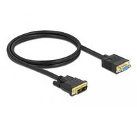 Delock cable dvi 12+5 macho a vga hembra 1 m