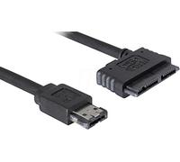 DeLOCK Cable eSATAp/Micro SATA, 1m cable de SATA Negro - Cable SATA (1m, 4,57 cm (1.8"))