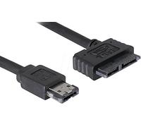 DeLOCK Cable eSATAp/Slimline SATA13pin, 1m Cable de SATA Negro - Cable SATA (1m)