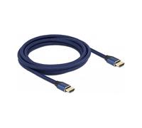 DeLOCK Cable HDMI 8K 3m Ultra Alta Velocidad 48Gbps, 60Hz, 7680x4320, HDR, Dolby Vision, Audio ARC, HDCP 2.2, Conector Dorado, Color Azul