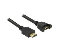 DeLock Cable HDMI a de > A St/BU Z. empotrable 4 K 30 Hz 2.00 m Negro