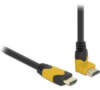 DeLOCK Cable HDMI de alta velocidad, recto a 90° en ángulo, 48 Gbps 8K 60 Hz 1 m