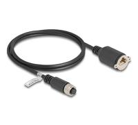 Delock cable m12 codificado a de 8 pines hembra a rj45 hembra para ins