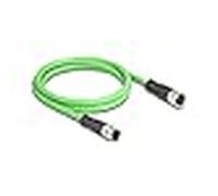 Delock cable m12 codificado d 4 pin macho a hembra pur (tpu) 1 m