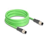 Delock cable m12 codificado d 4 pin macho a macho pur (tpu) 5 m