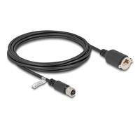 Delock cable m12 codificado d de 4 pines hembra a rj45 hembra para ins