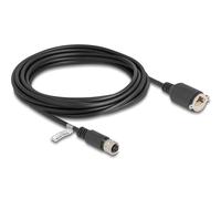Delock cable m12 codificado d de 4 pines hembra a rj45 hembra para ins