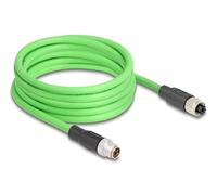 Delock cable m12 codificado x 8 pin macho a hembra pur (tpu) 2 m