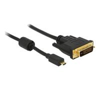 Delock Cable Micro HDMI D macho a DVI 24+1 macho 2 m