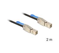 Delock Cable Mini SAS HD SFF-8644 Macho/Macho 2 m Negro - Ref. 83395