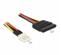 DELOCK 83877 - Power SATA, 15 pines ud > Floppy 4 pin St. 24 cm