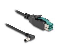Delock cable poweredusb macho 12 v a dc 5,5 x 2,5 mm macho sesgado 3 m