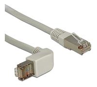 DELOCK 83645 - Cable RJ45 Cat.6a SFTP acodado/recto 1,0 m