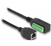 Delock cable rj45 de cat.5e hembra a adaptador de bloque de terminales