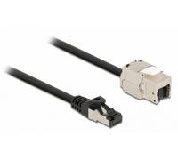 Delock cable rj45 macho a módulo keystone rj45 hembra cat.6a 50 cm ne