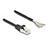 Delock cable rj50 macho a extremos abiertos s/ftp 0,25 m negro