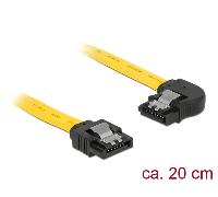 DeLOCK 83958 0.2m SATA 7-pin SATA 7-pin Negro, Amarillo cable de SATA - Cable SATA