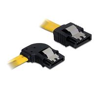 DeLOCK Cable SATA de 3 GB/s Recto en ángulo Izquierdo (30 cm), Color Amarillo