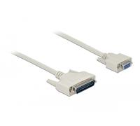 Delock cable serie d-sub 25 macho a d-sub 9 hembra 1 m