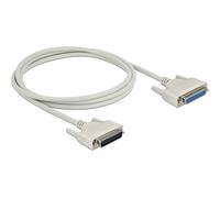 Delock cable serie d-sub 25 macho a hembra 2 m