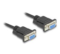 Delock cable serie rs-232 d-sub9 hembra a hembra 2 m