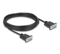 86826 Cable D-Sub 9pin Hembra, ambos lados PVC L: 5m negro DELOCK