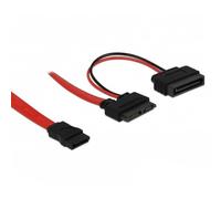 DeLOCK SATA Cable, 0.5m Cable de SATA 0,5 m Rojo - Cable SATA (0.5m, 0,5 m, Male Connector/Female Connector, Rojo)