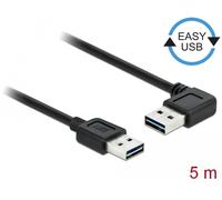 Delock cable usb 2.0 a m/m 90° (5 m, usb a, usb a, 2.0, conector mach