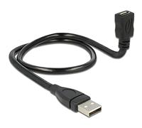 DeLock Cable USB 2.0 a Macho > USB 2.0 Micro B Hembra shapecable 50 cm