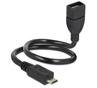 DeLock Cable USB 2.0 Micro B Macho > USB 2.0 a Hembra OTG shapecable 35 cm