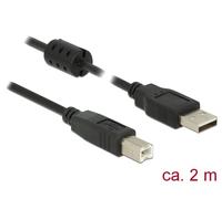 Delock - cable usb 2.0 tipo a macho a usb 2.0 tipo b (2 m), color negr