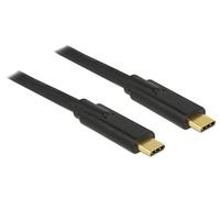 DeLOCK Cable USB 2.0 USB tipo C macho a USB tipo C macho 10 pies negro 3 A