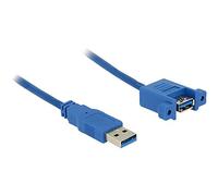 Delock Cable USB 3.0 A macho > USB 3.0 A hembra para instalación de 1 m