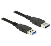DeLOCK Cable USB 3.0 de Tipo A Macho > USB 3.0 Tipo A (Conector 5,0 m Negro