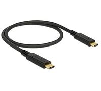 DeLock Cable USB 3.1 Gen 2 USB Type-C St.>USB Type-C St. Marcador E 0,5m Negro