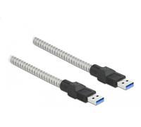 86775 Cable USB A-Macho,Ambos Lados 1m Plata 24AWG,28AWG 5Gbps DELOCK