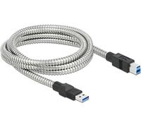 Delock - Cable USB 3.2 Gen 1 Tipo A Macho a Tipo B con Revestimiento de Metal (2 m)