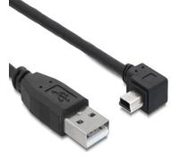 DeLock - Cable USB a Mini USB 5-Pin (5 m), Color Negro