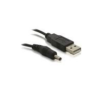 DeLOCK Cable USB de Corriente a DC, Adaptador de 3.5 x 1.35 mm, 1.5 m, Negro
