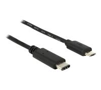 DeLock Cable USB Type-C 2.0 macho a USB 2.0 Micro-B macho 1 m, color negro