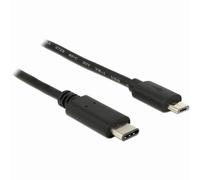 DeLOCK Cable USB Type C 2.0 to USB 2.0 Type Micro B 0.5 m Black