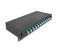DeLOCK Caja de Empalme de Fibra óptica 19 12x LC dúplex OM3 1U Totalmente montada Lista para empalmar