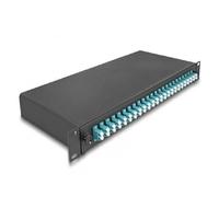 DeLOCK Caja de Empalme de Fibra óptica 19 24 x LC dúplex OM3 1U Totalmente montada Lista para empalmar