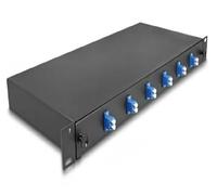 DELOCK Caja de Empalme de Fibra óptica de 19? 6 x LC Duplex OS2 1U Completamente montada Lista para empalmar Marca