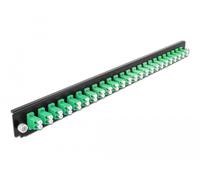 Delock caja de empalme panel frontal 24 puertos lc duplex verde de 19?